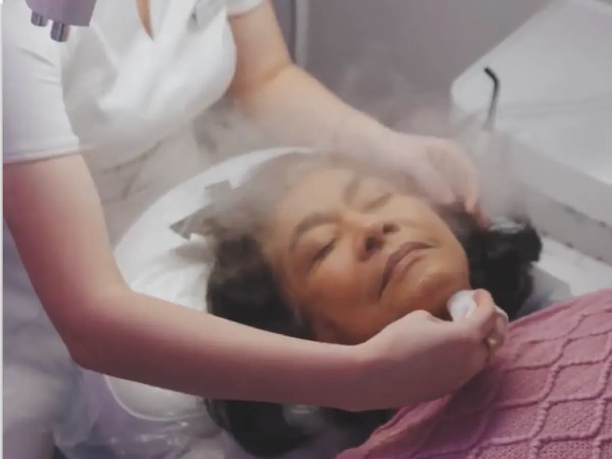 Patient smiling after treatment