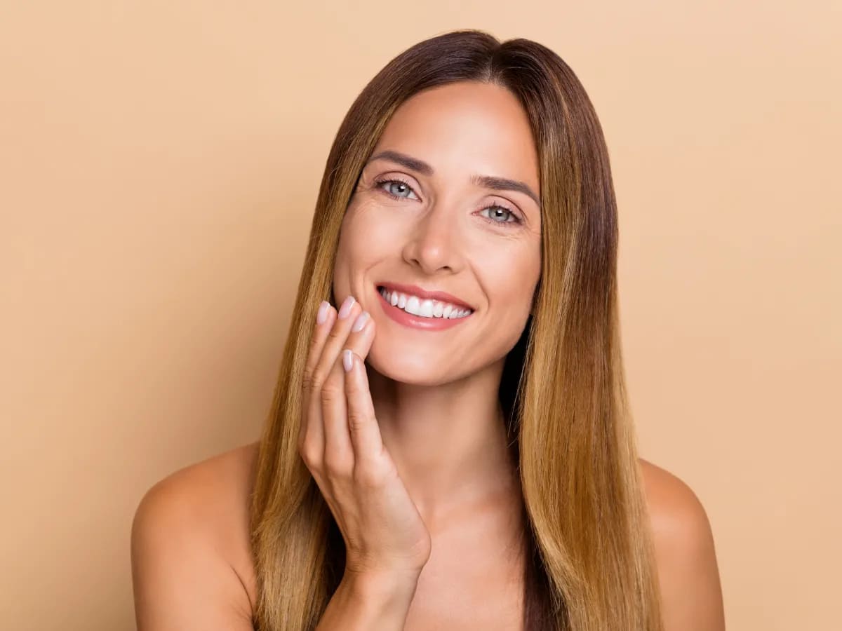 Before and after natural volume restoration