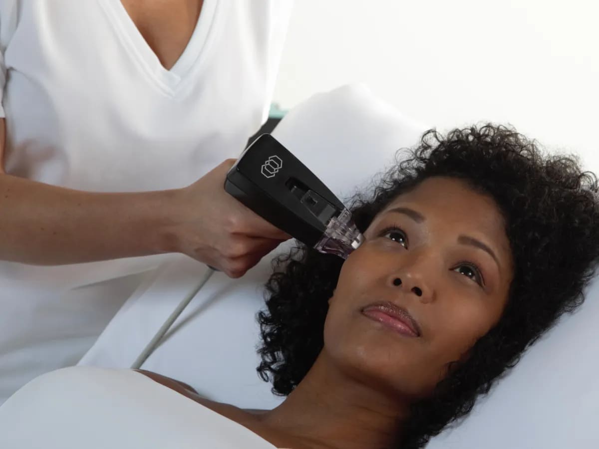 Close-up of patient receiving Morpheus8